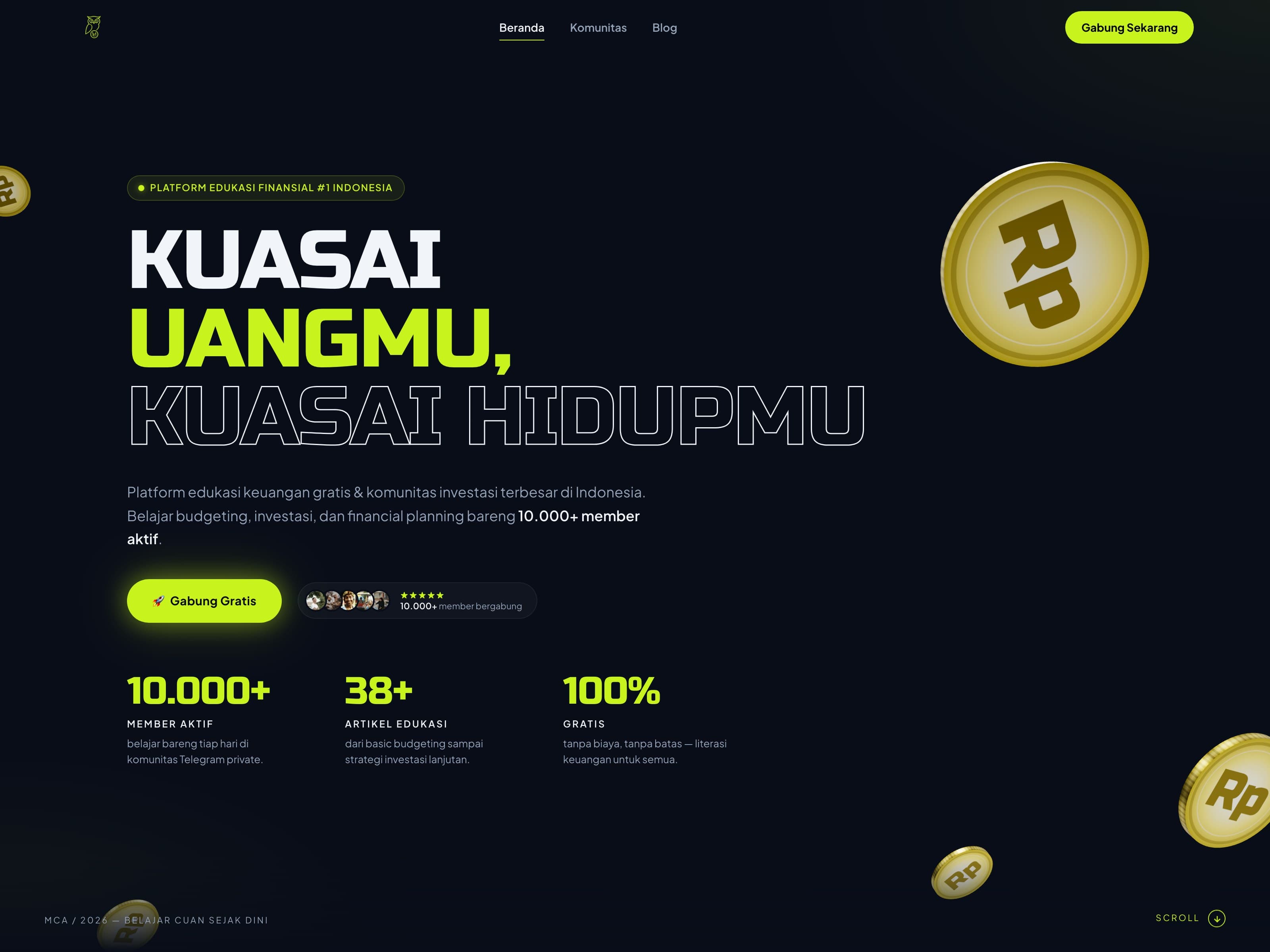 Master Cuan Academy — case study preview
